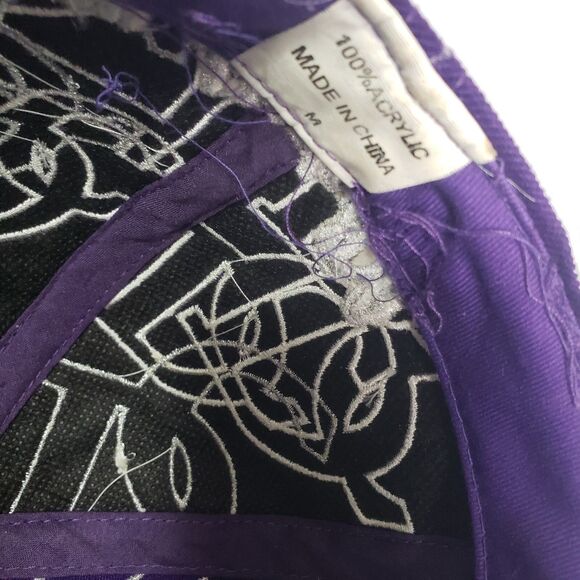 DC Washington City Hunter Baseball Cap Hat Mens M Purple Logo Fitted Embroidered - Picture 9 of 10